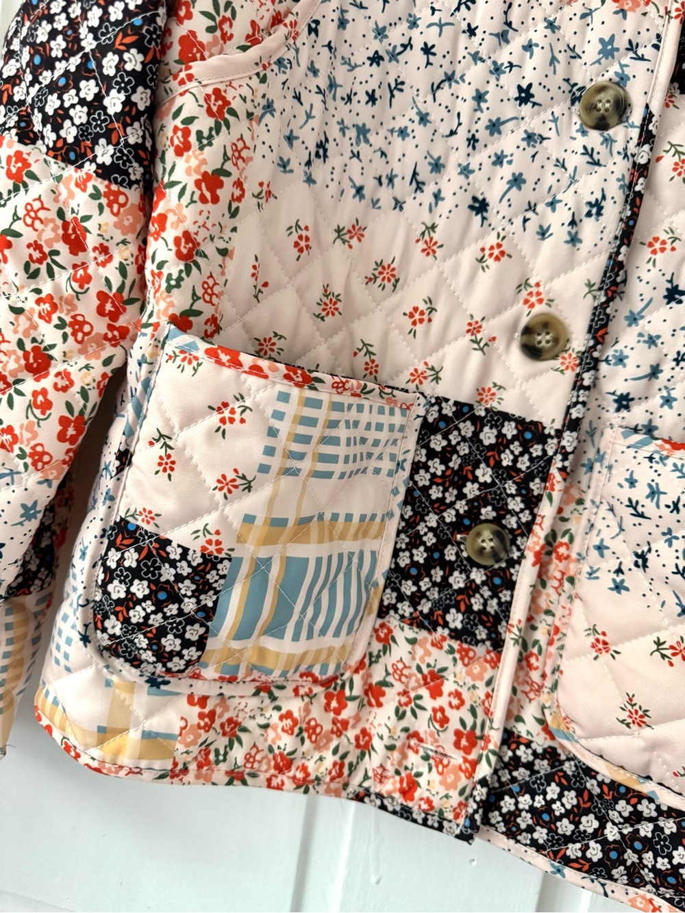 Patchwork Floral Quilted Jacket - Picture 5 of 6